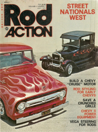 ROD ACTION 1975 JULY - VEGA STEERING FOR RODS, MOUSE REBUILD, GRILLE REPAIR